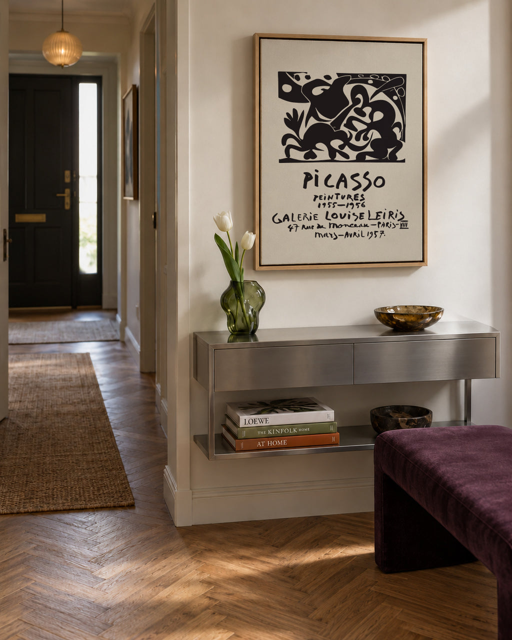 PABLO PICASSO Galerie Louise Leiris Print Poster - Framed canvas in an interior