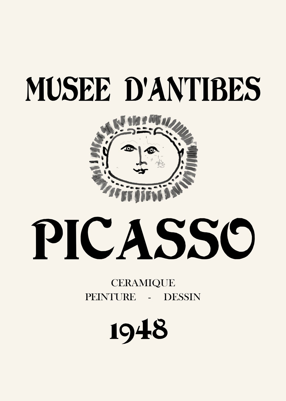 Picasso Musee D'Antibes Poster - Unframed art print