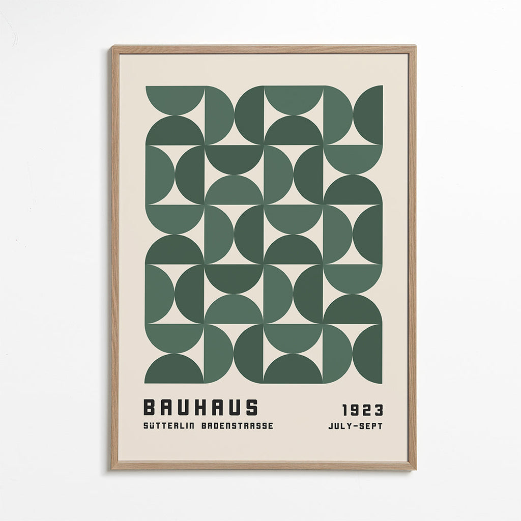Bauhaus Green Exhibition Poster