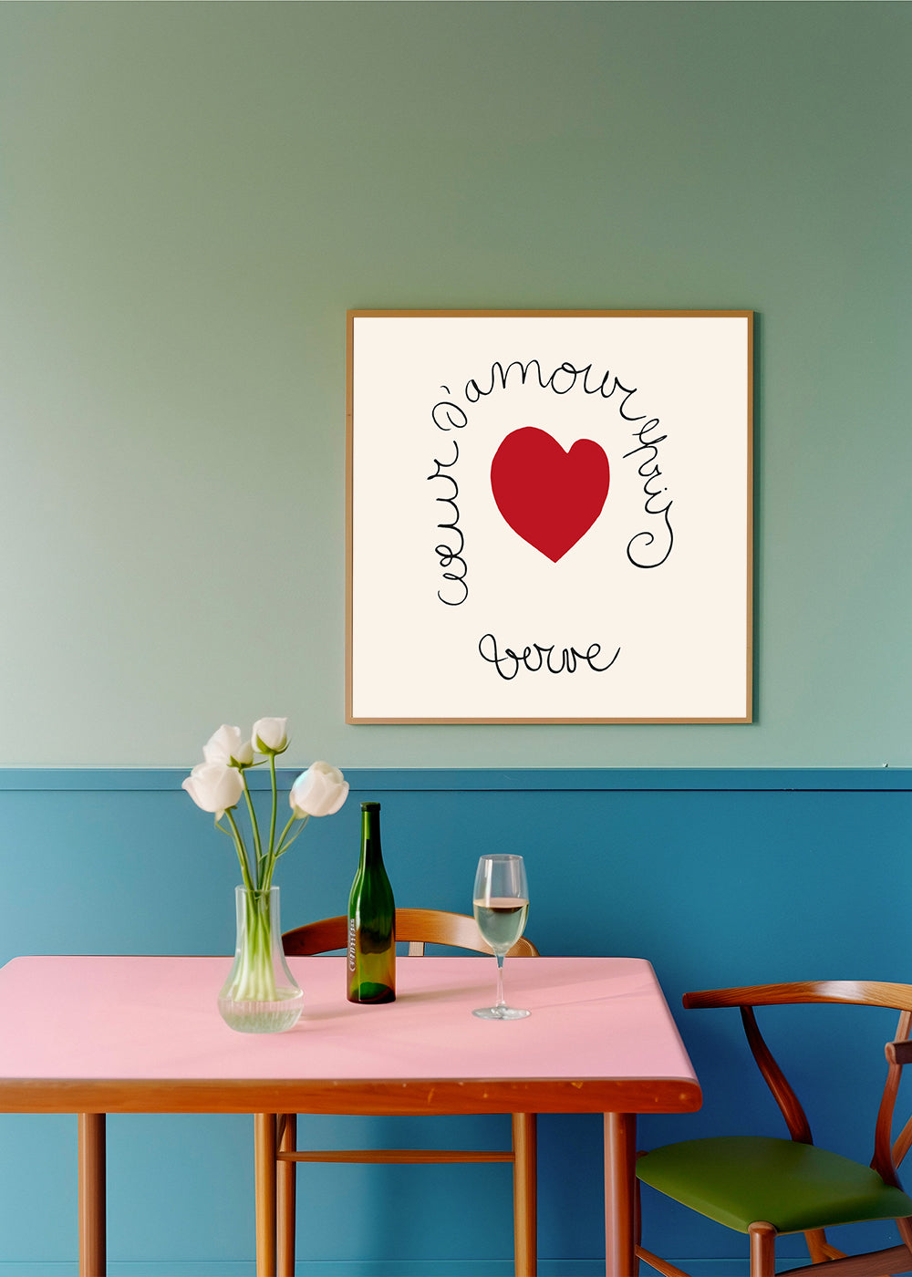 Henri Matisse "Coeur d'Amour Epris - Verve" love print - Square