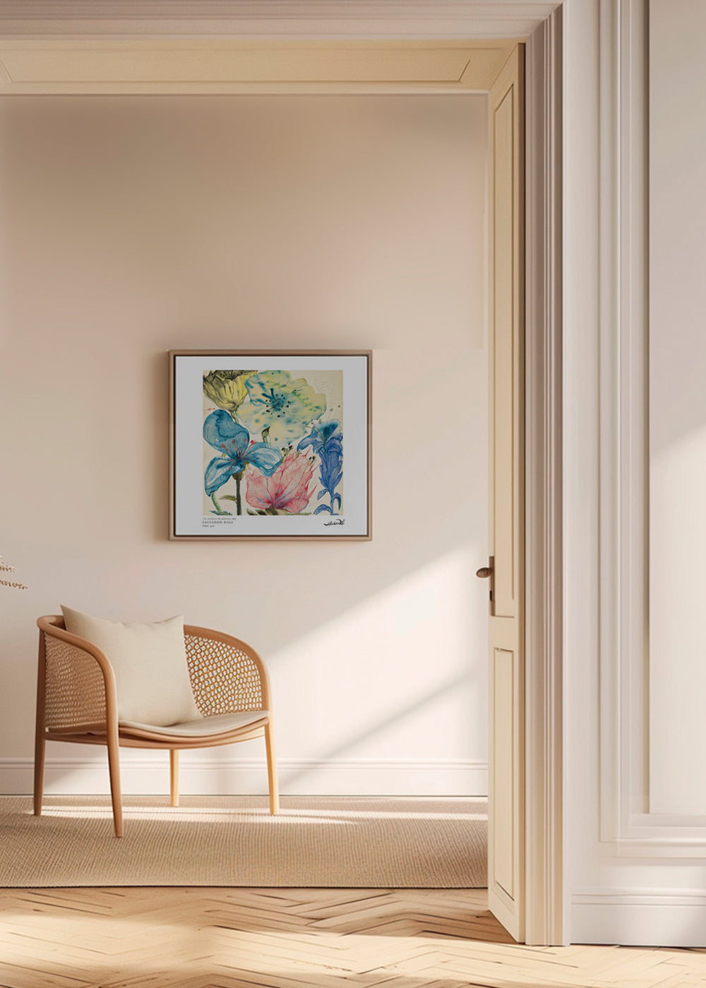 Salvador Dali fleurs I - Square