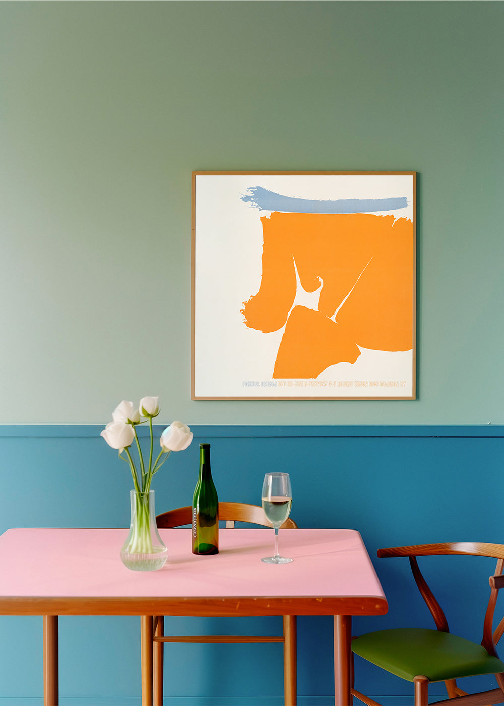 Friedel Dzubas (1960) vintage poster by Robert Elkon Gallery - Square