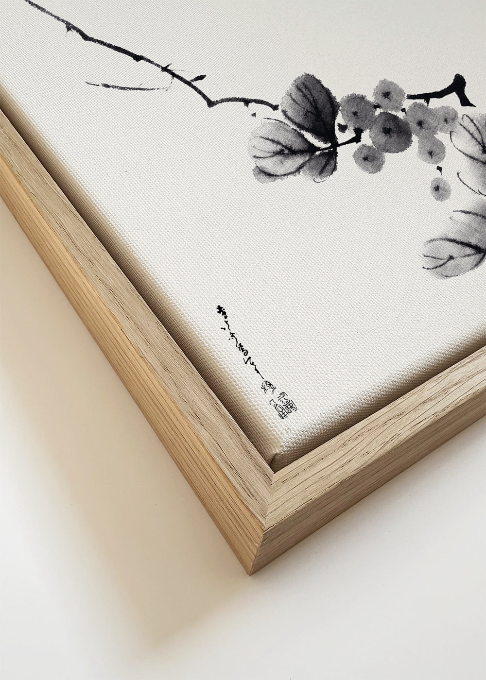 Berry branch by Katsushika Hokusai - Square