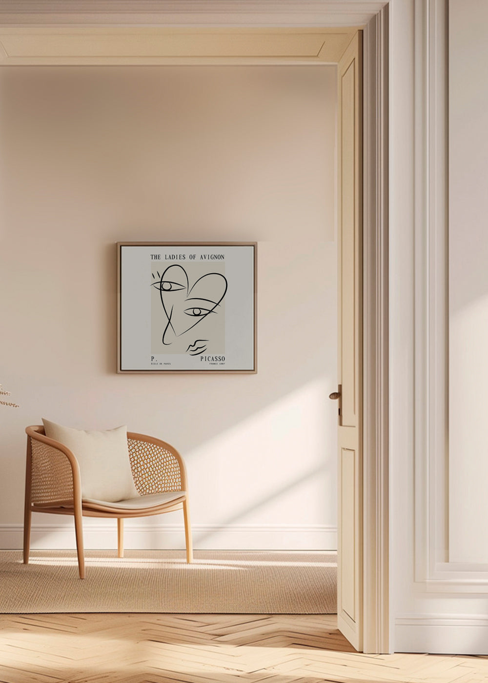 Picasso Ladies of Avignon sketch Poster - Square