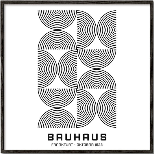 Bauhaus Black and White Exhibition Poster  1923 - Square