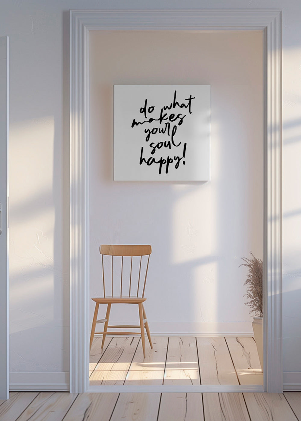 Do what makes your soul happy quote poster - Square