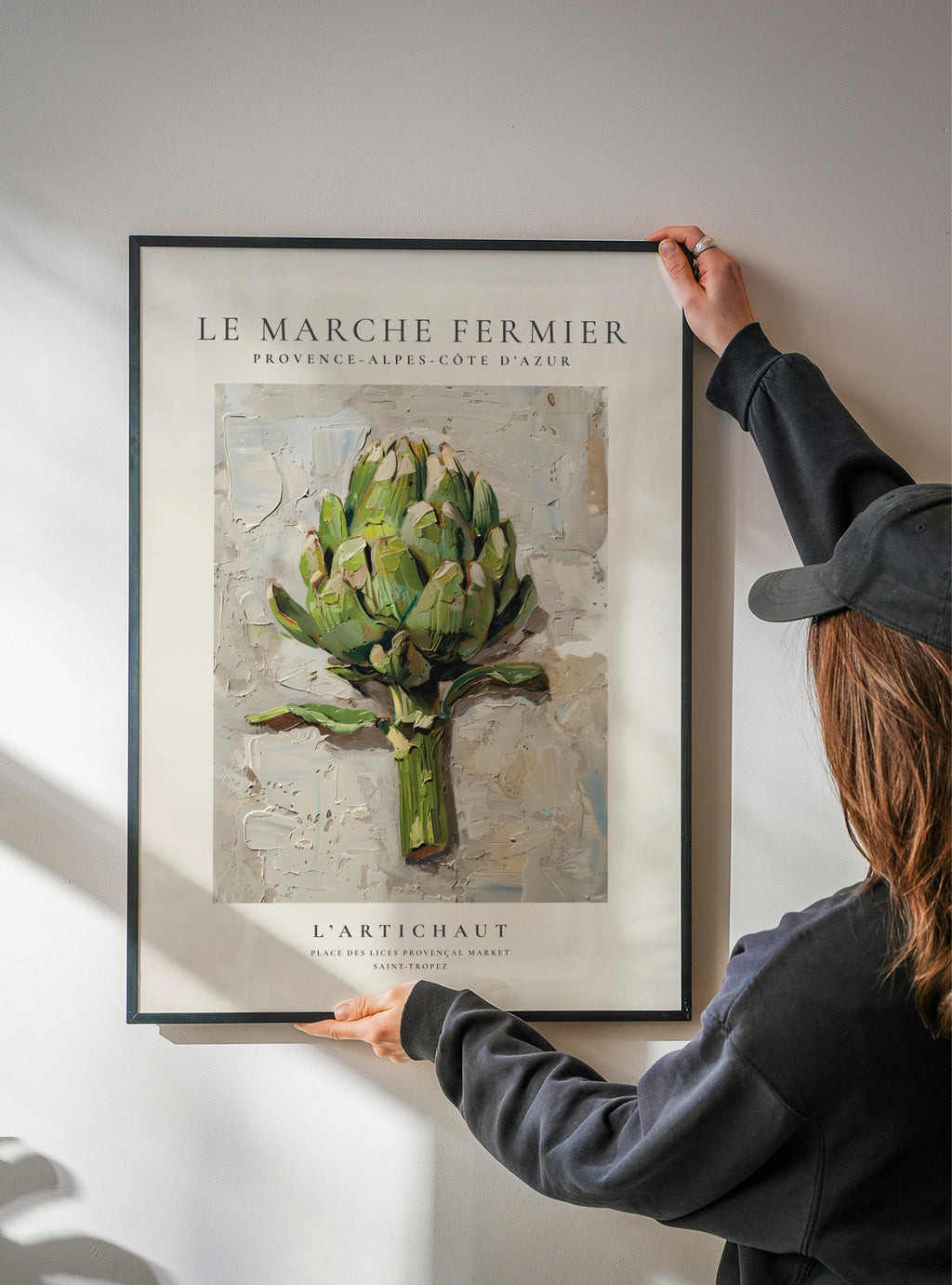 Le marche fermier - L’Artichaut - Framed poster detail