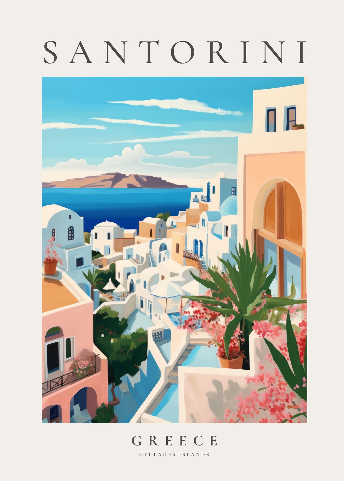 Santorini, Greece - Unframed art print