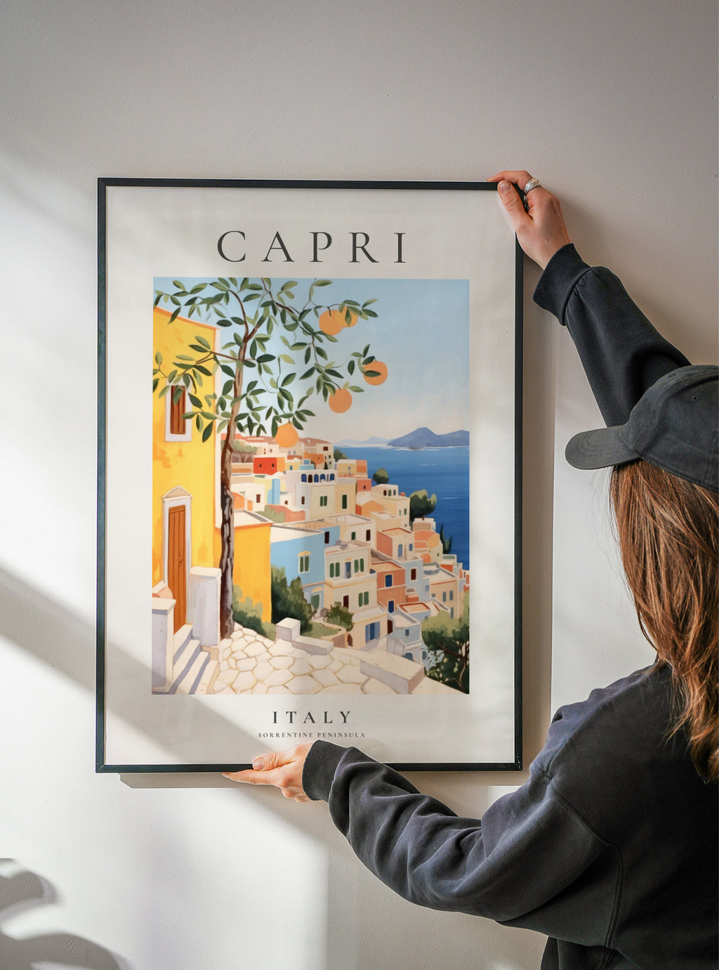 Capri, Italy - Framed poster detail