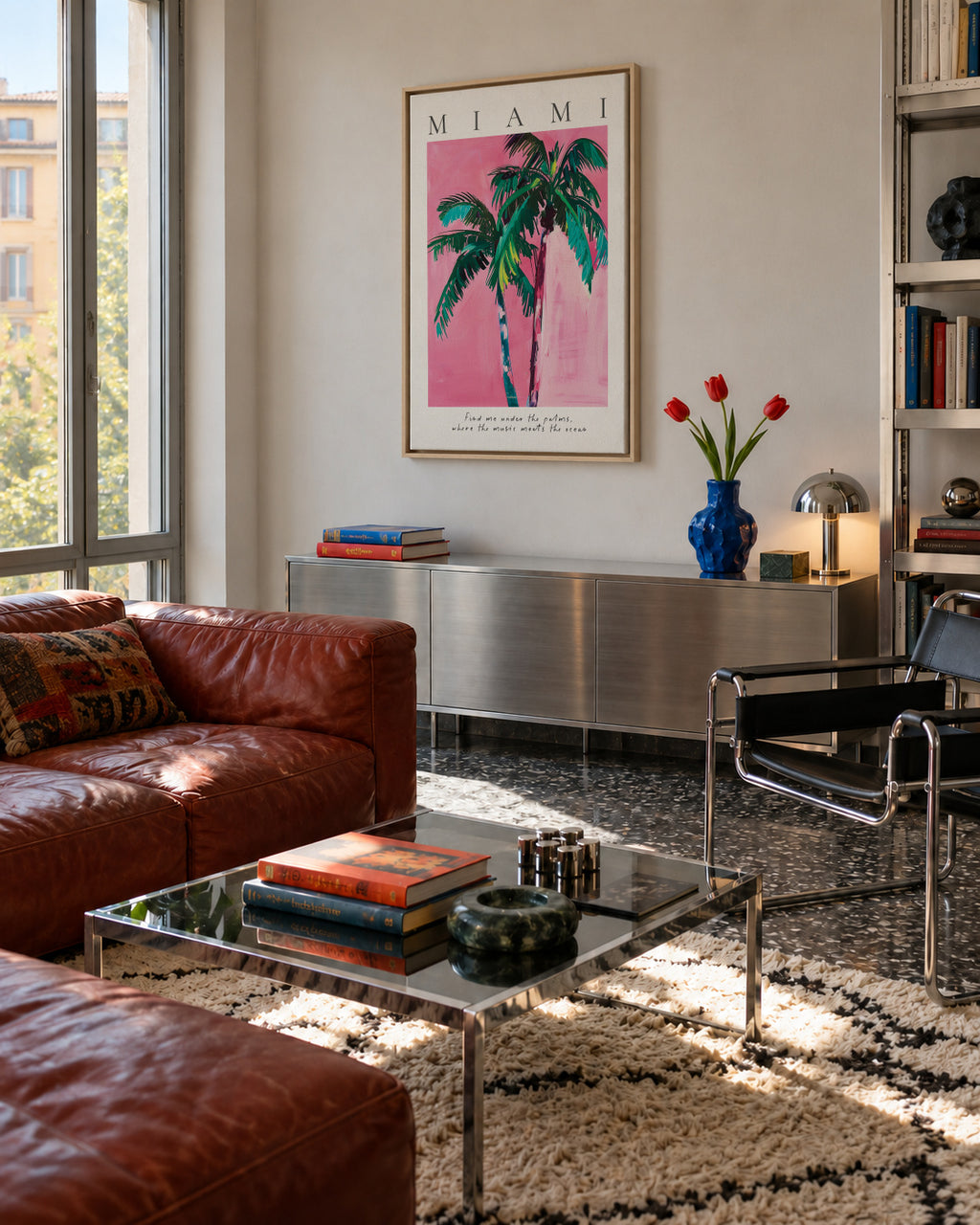 Miami - Framed canvas in an interior