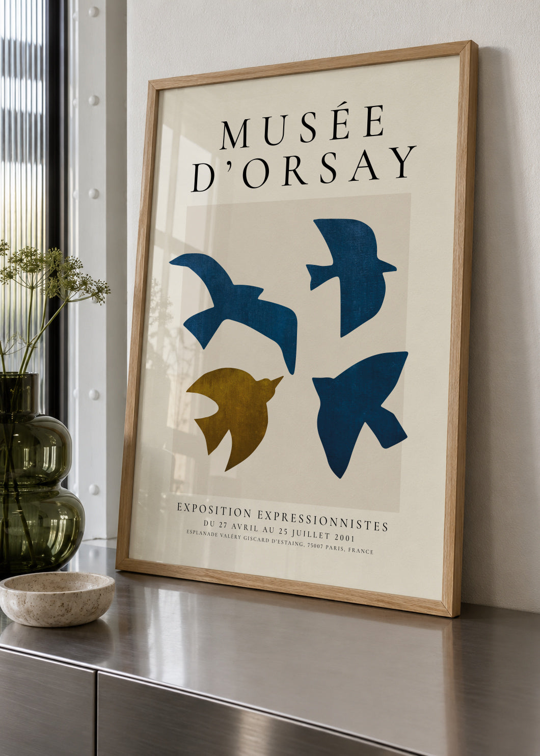 Musée d'Orsay Exhibition Poster - Framed poster in an interior