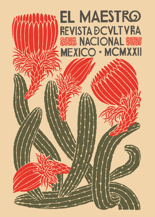 El Maestro, Revista Nacional Cactus poster - Obra sin marco
