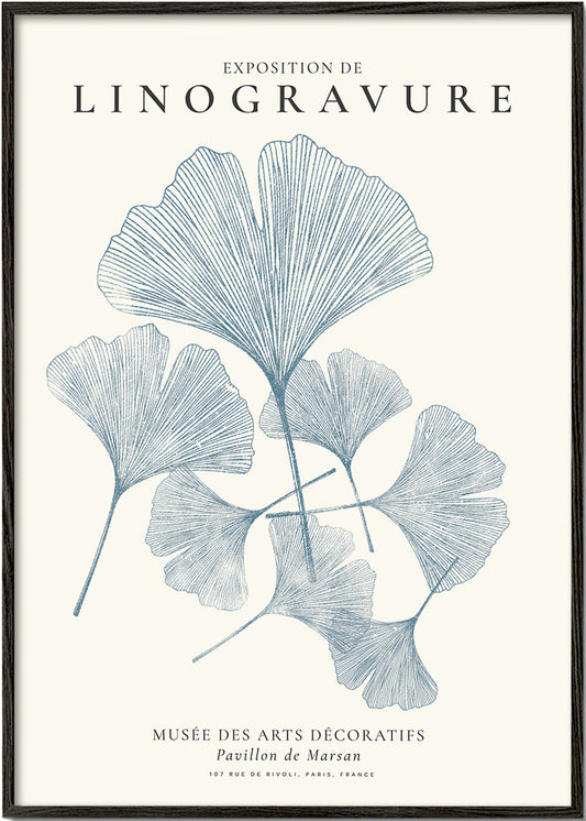 Exposition de linogravure, Ginkgo leaves