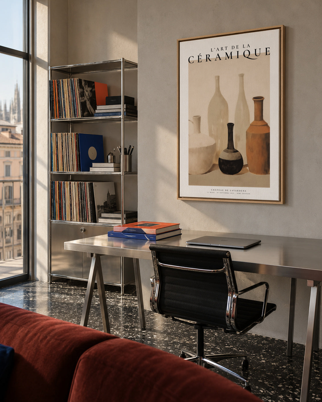 L'art de la céramique, Vases décoratifs - Framed canvas in an interior
