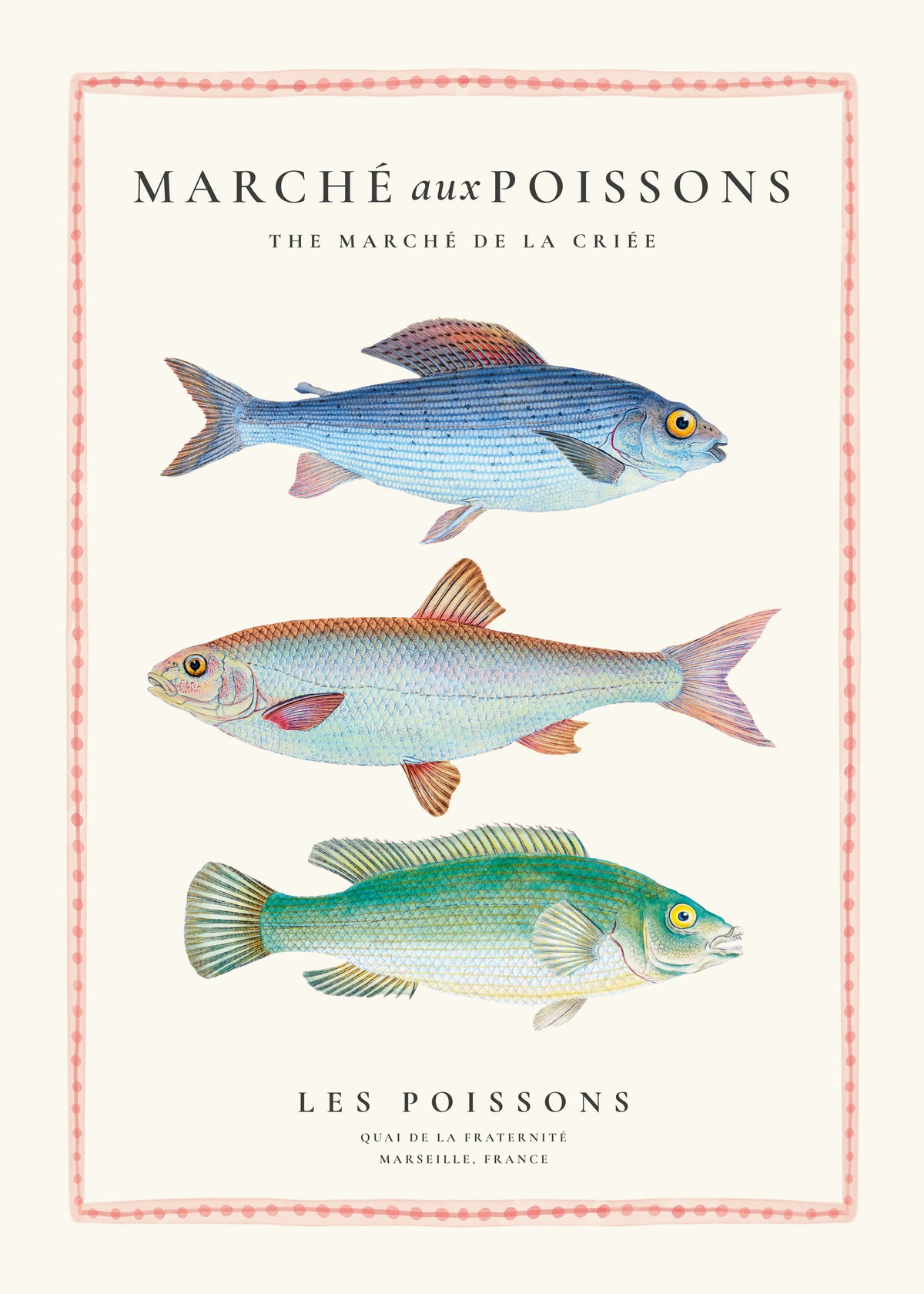 Fish Market (Marche aux poissons) - Unframed art print