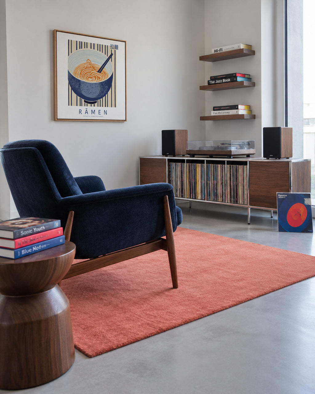 Ramen - SQUARE - Framed canvas in an interior