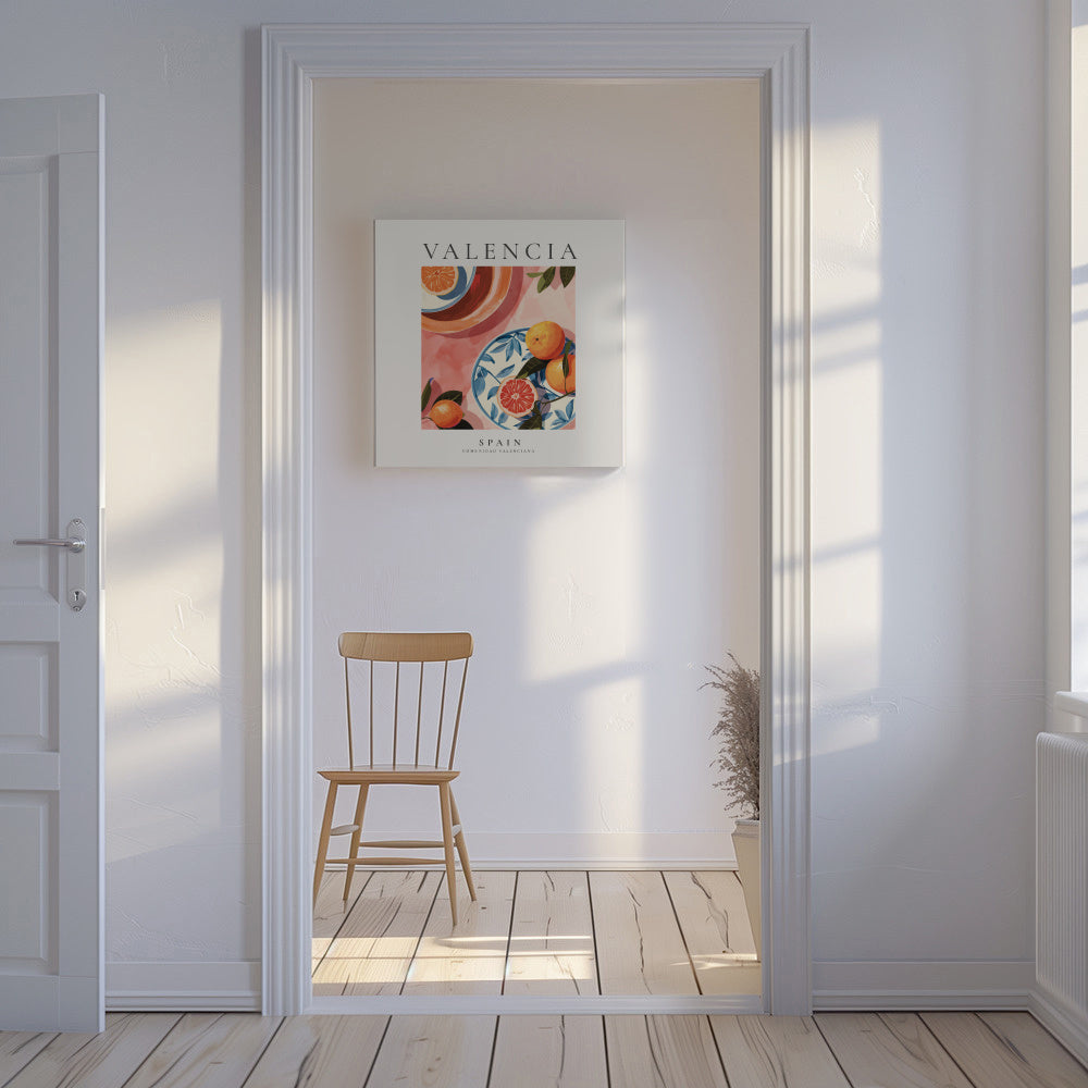 Valencia, Spain - SQUARE - Unframed canvas in an interior