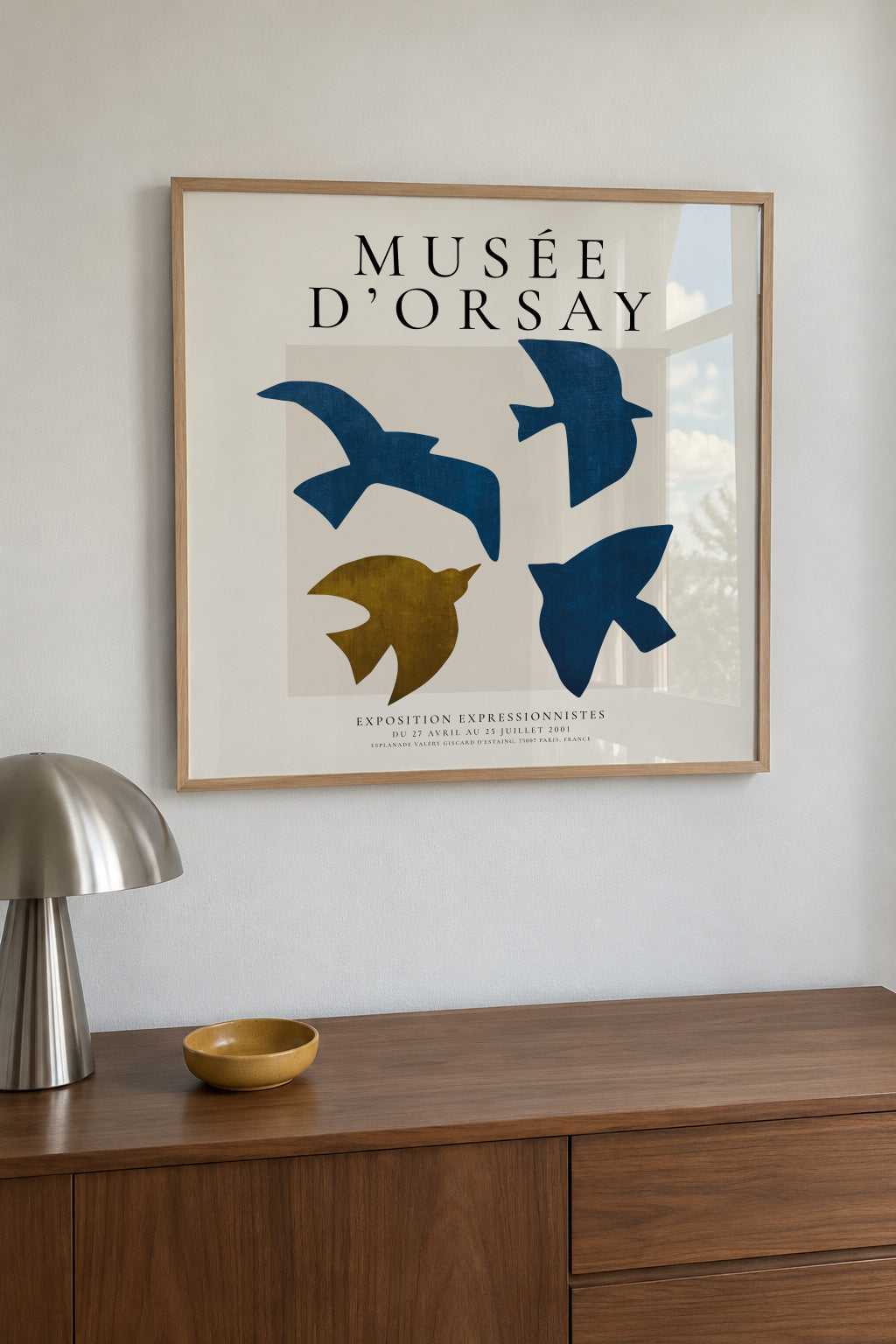 Musée d'Orsay Exhibition Poster - SQUARE - Framed poster in an interior