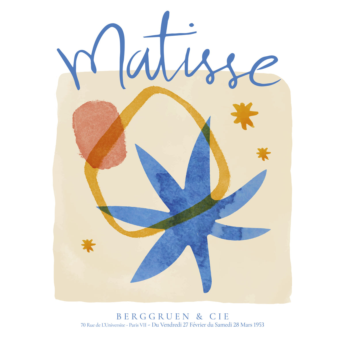 Henri Matisse, l'univers - SQUARE - Unframed art print