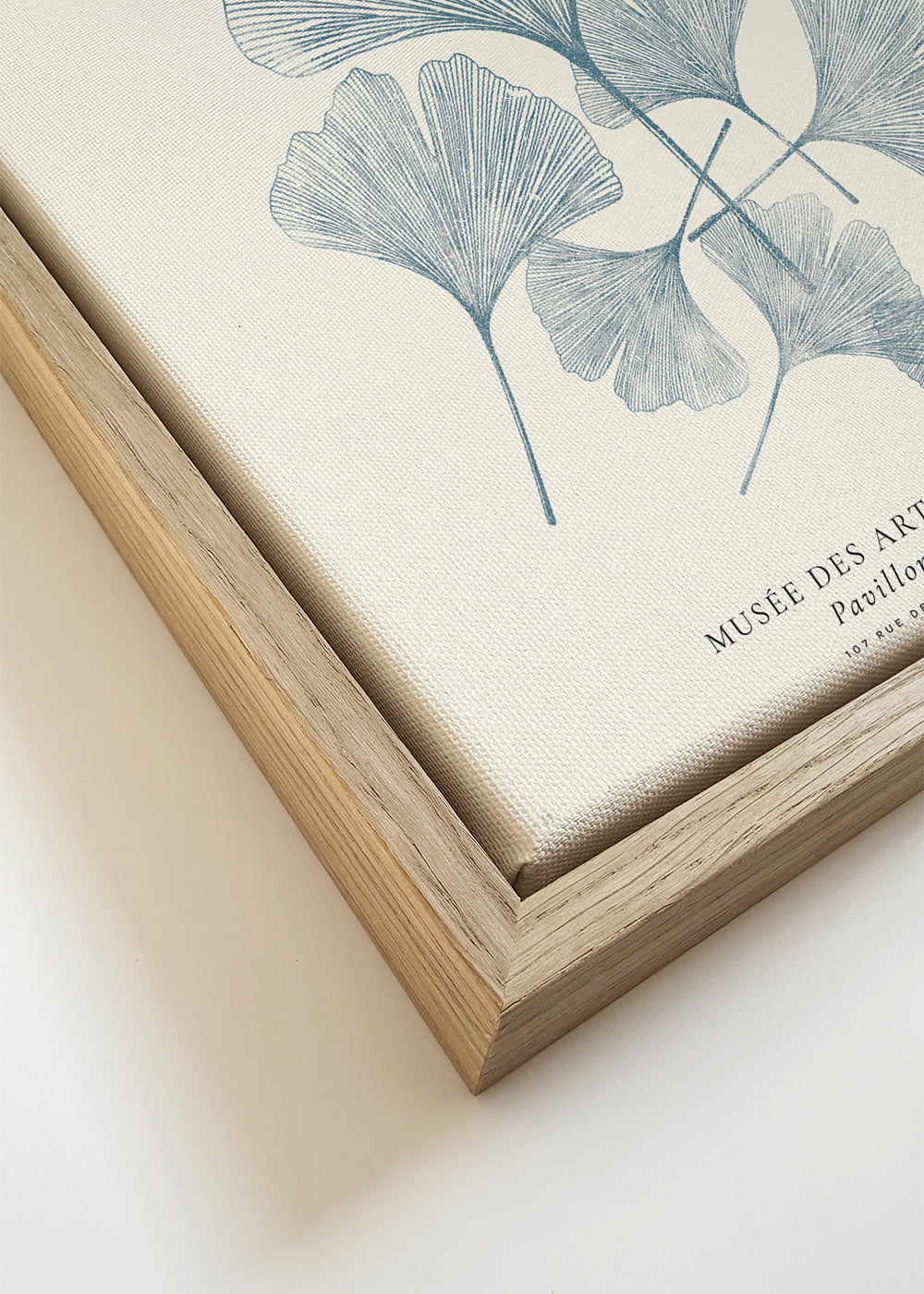 Exposition de linogravure, Ginkgo leaves - SQUARE