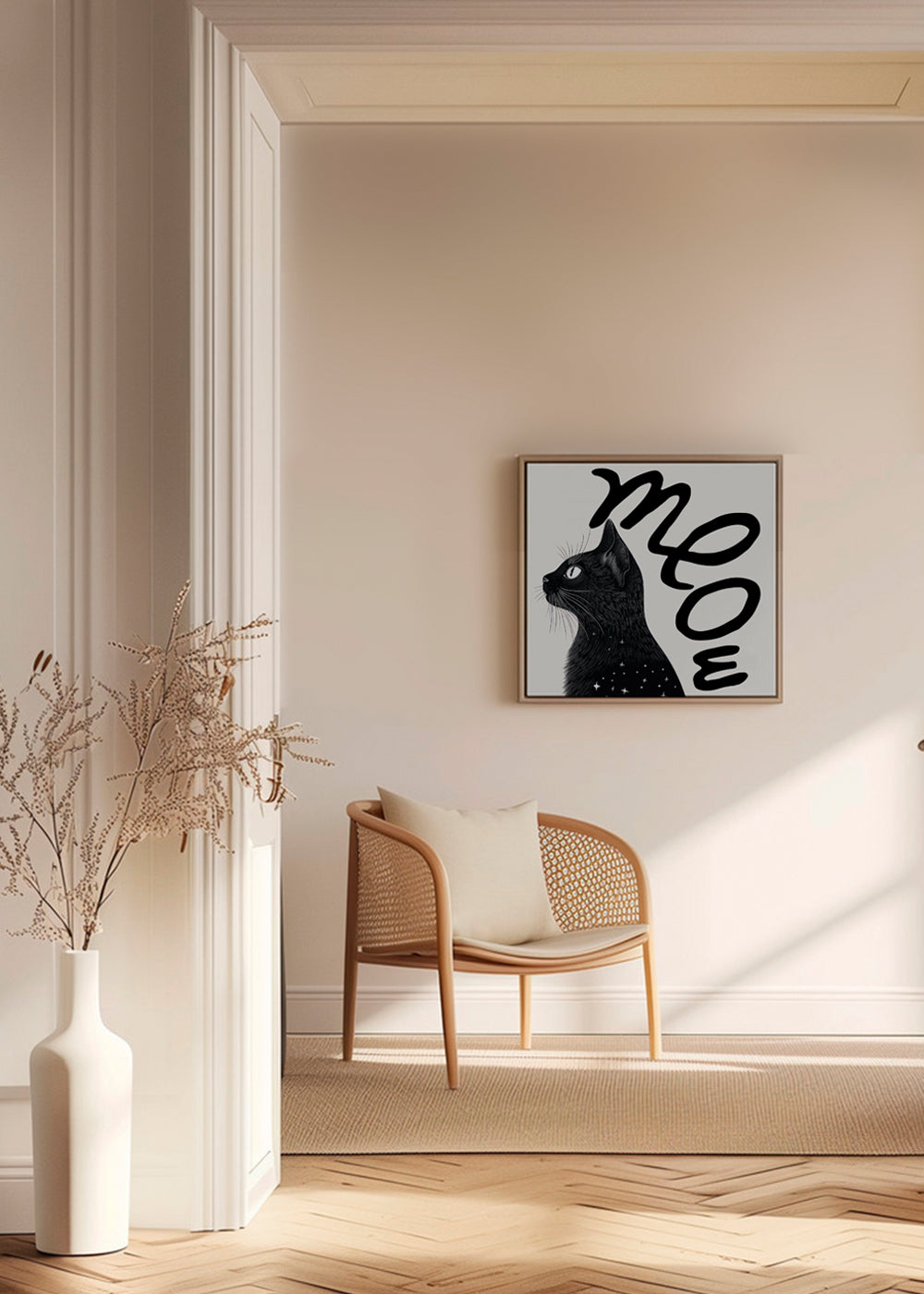 Meow (Cat portrait) - SQUARE