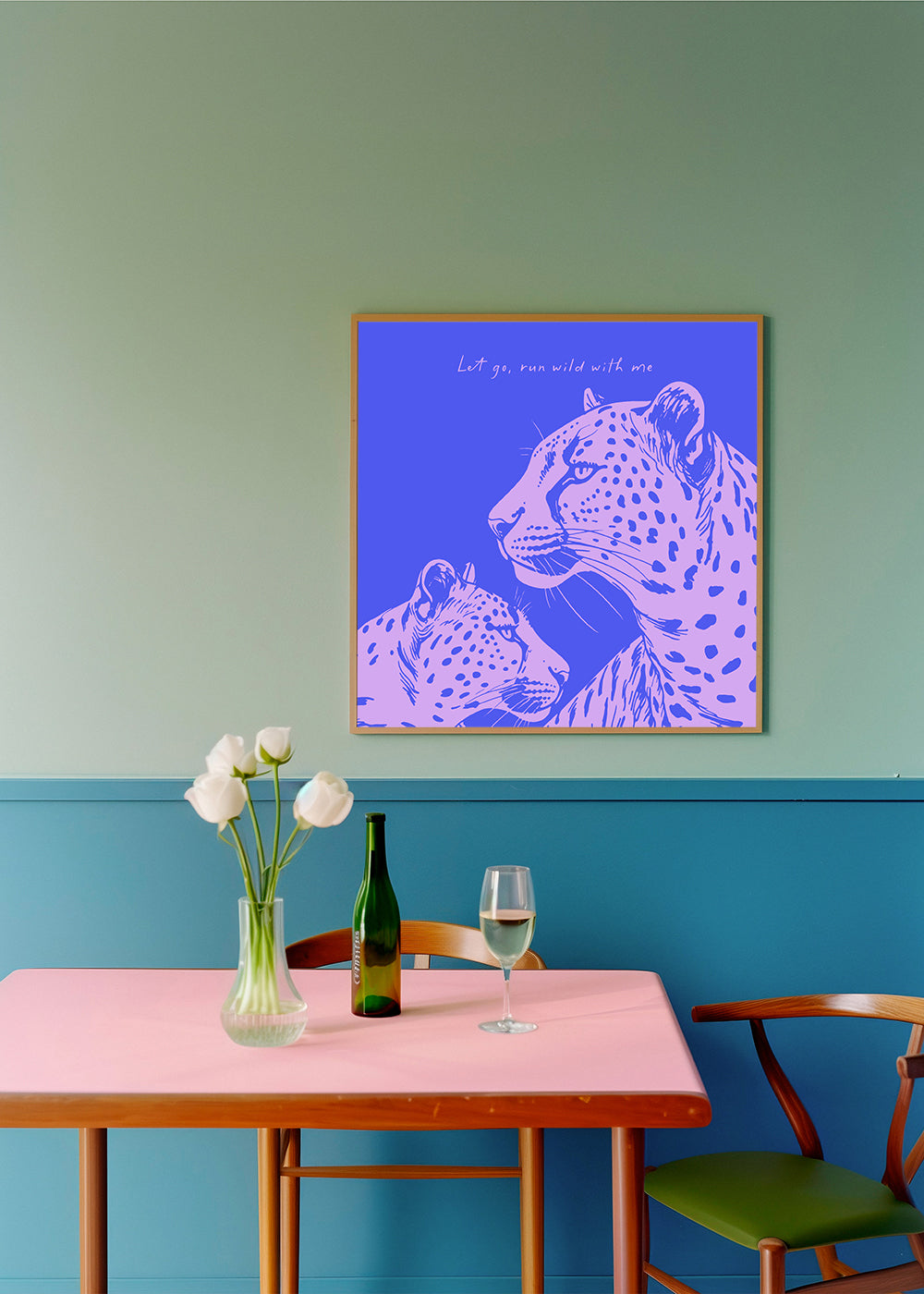 Two Leopards - SQUARE