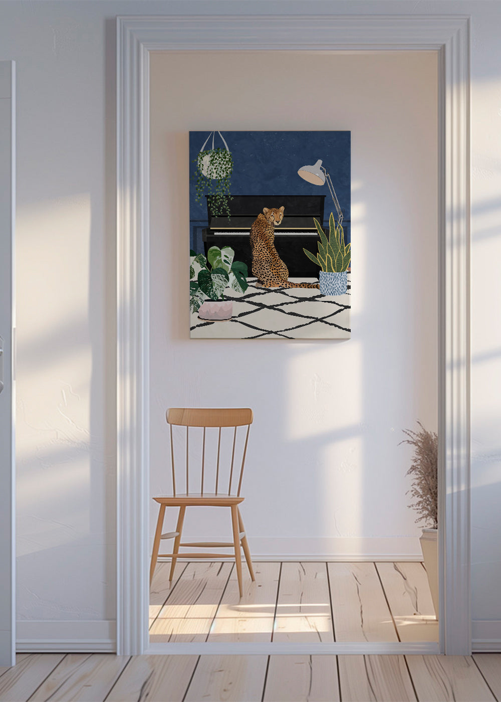 Cheetah plays the piano