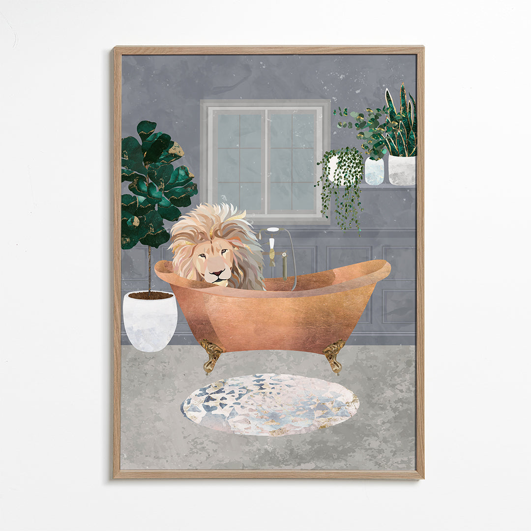 Lux Lion in the copper bath