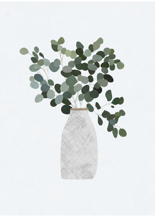 Scandi Japandi Houseplant 3 - Unframed art print