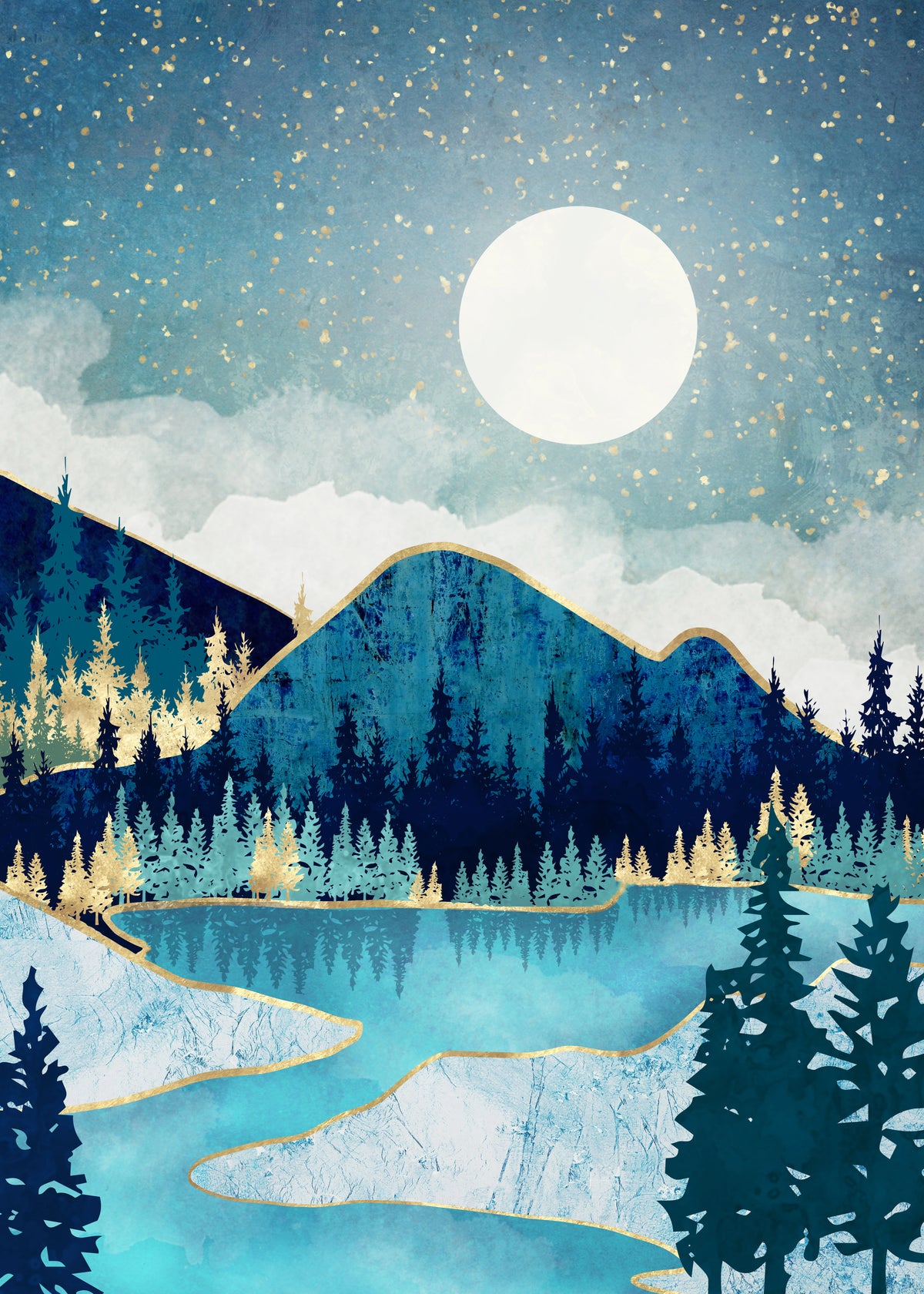 Morning Stars - Unframed art print
