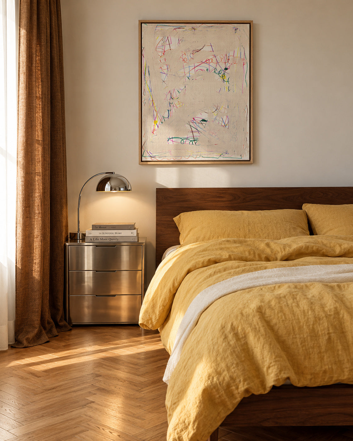 Childhood - Framed canvas in an interior