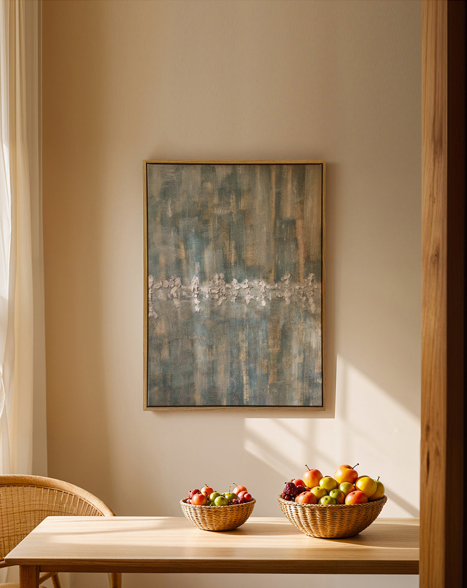 Punto de inflexión - Framed canvas in an interior