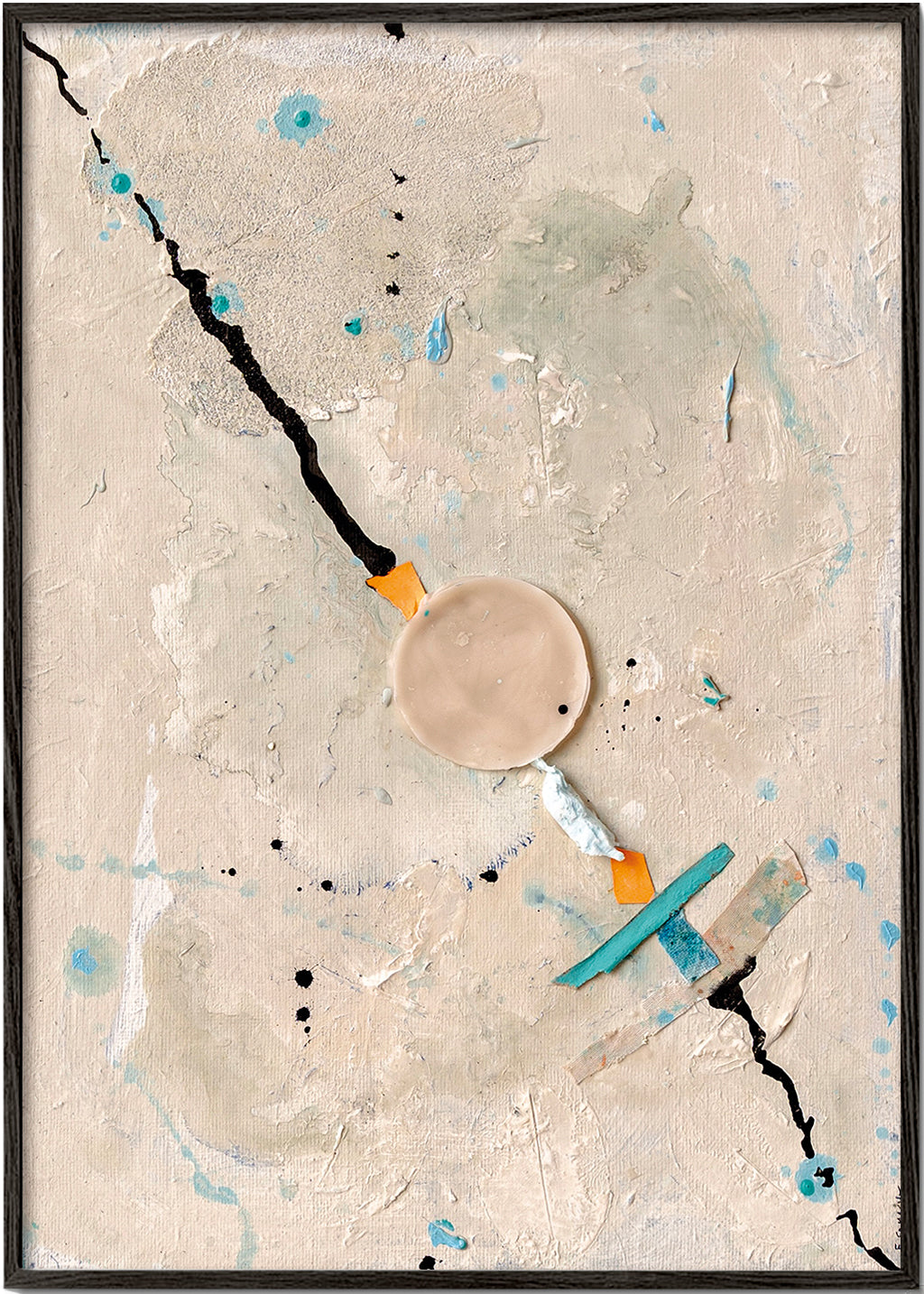 Œuvre abstraite Linea de Vida I