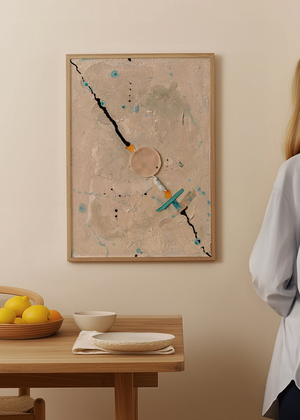 Œuvre abstraite Linea de Vida I