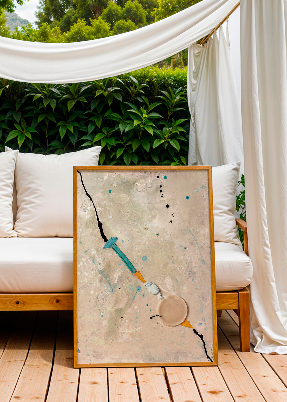 Œuvre abstraite Linea de Vida II