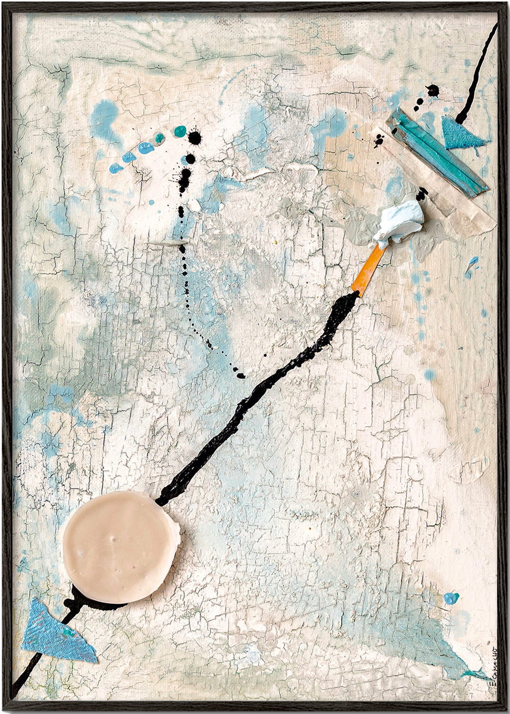 Œuvre abstraite Linea de Vida III