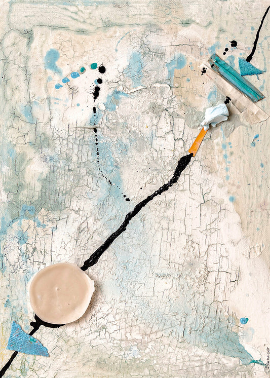 Œuvre abstraite Linea de Vida III