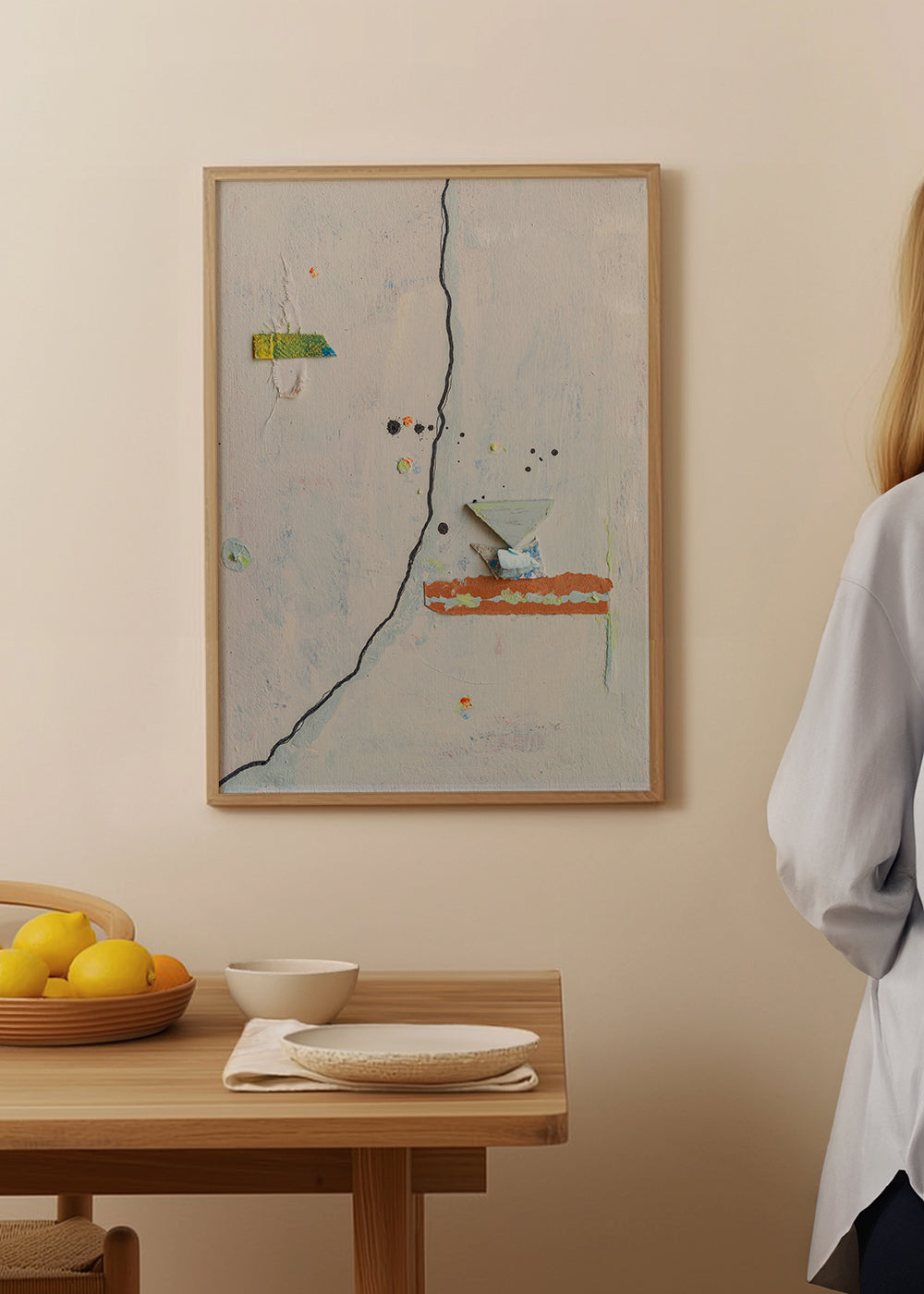 Œuvre abstraite Wabisabi