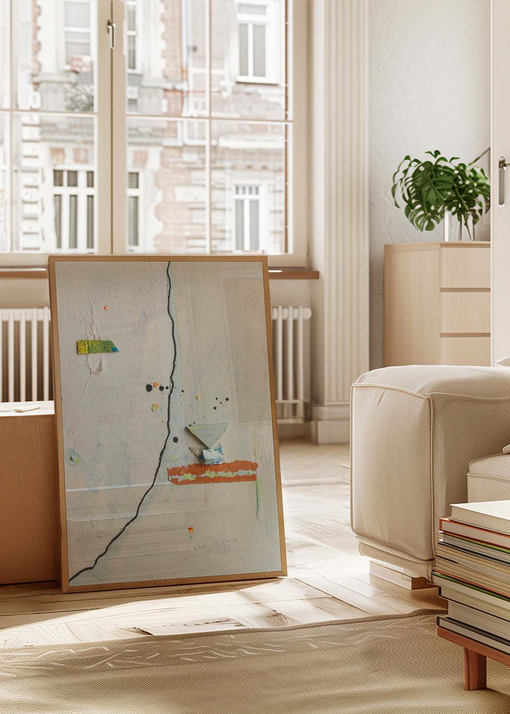 Œuvre abstraite Wabisabi