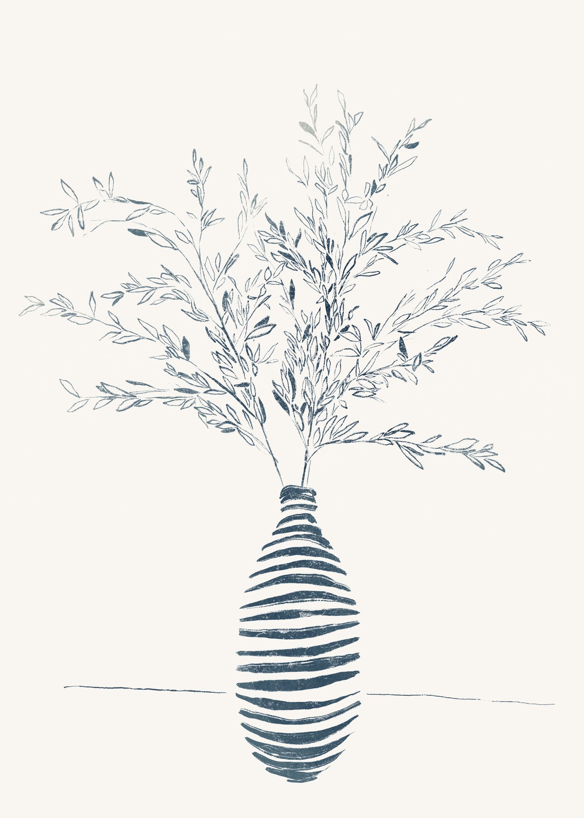 Blue Branches II - Unframed art print