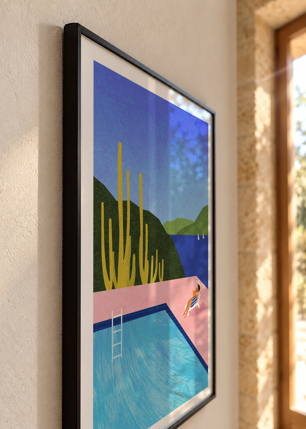 Swimming Pool II - Framed poster detail