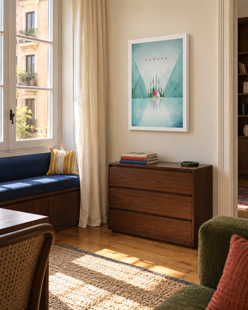Canada - Unframed canvas in an interior