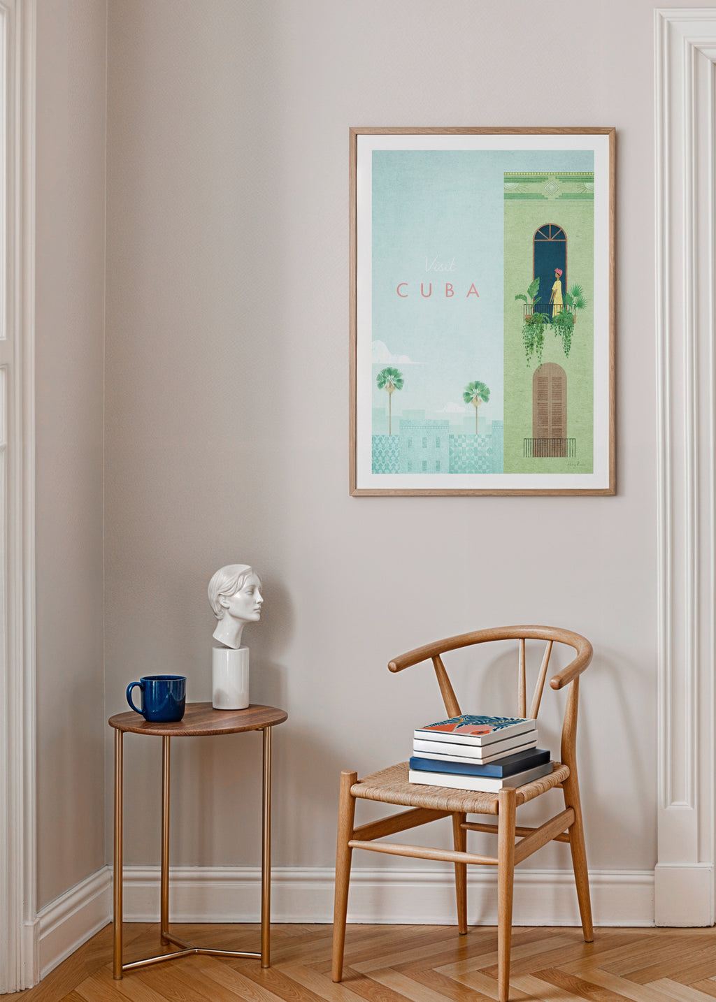 Cuba - Framed poster in an interior