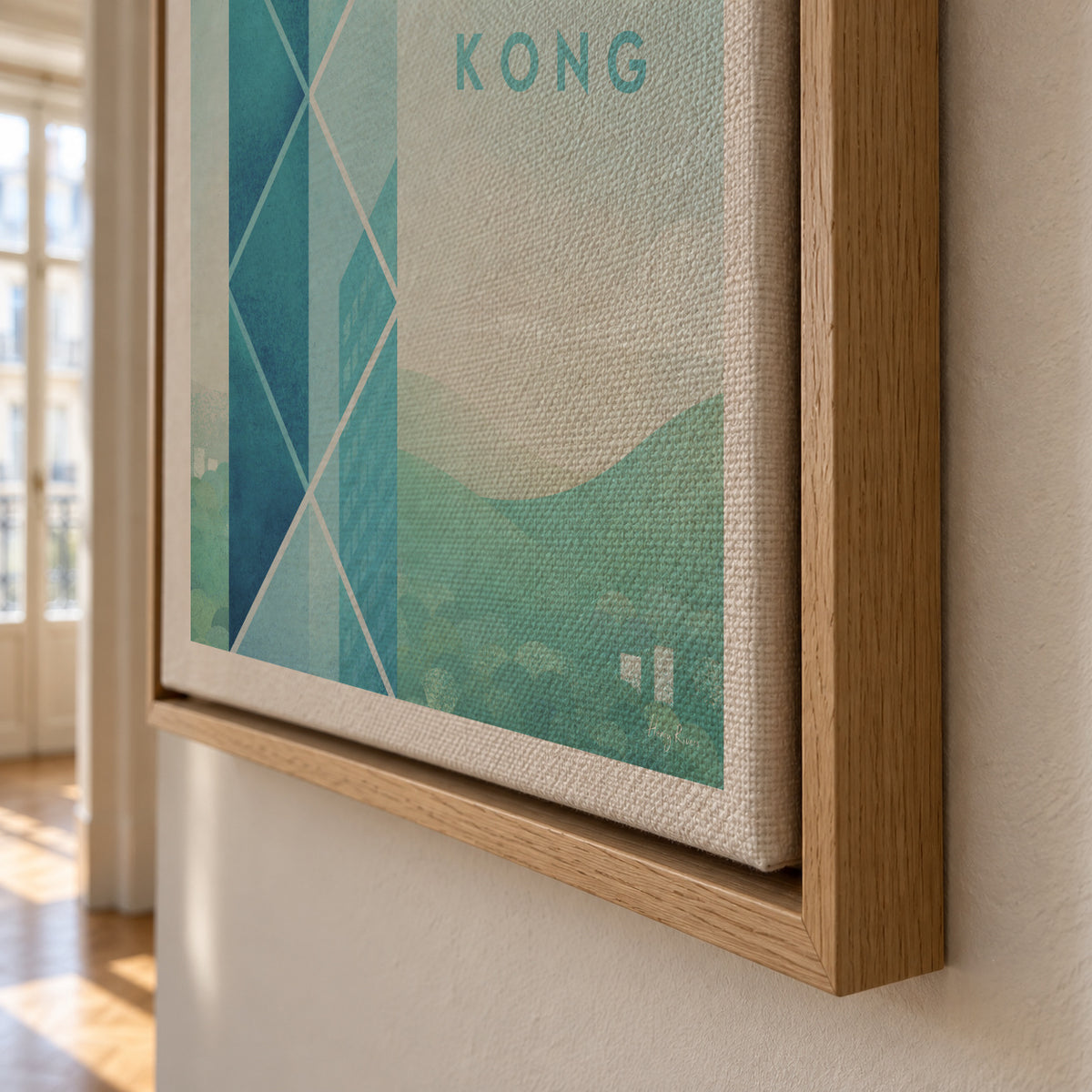 Hong Kong - Framed canvas detail