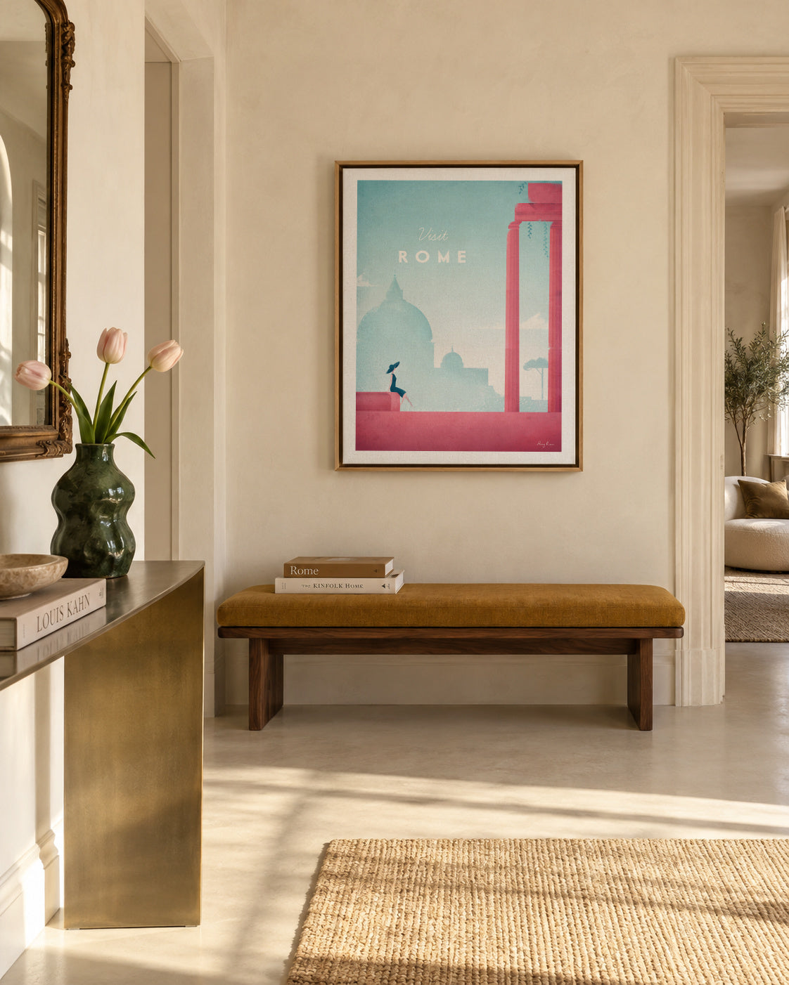 Rome - Framed canvas in an interior