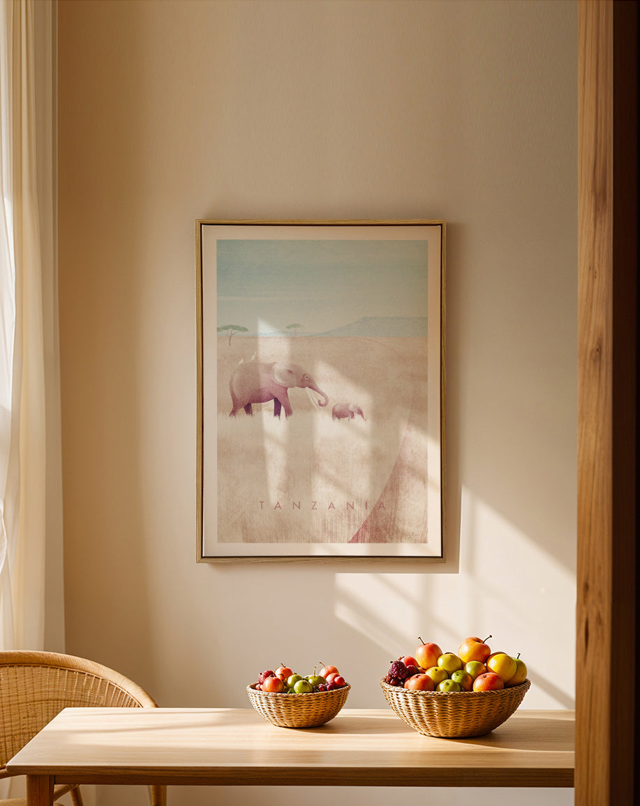 Tanzania - Framed canvas in an interior