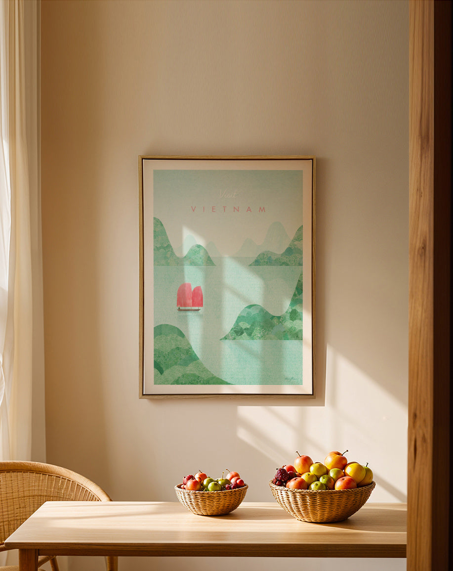 Vietnam - Framed canvas in an interior