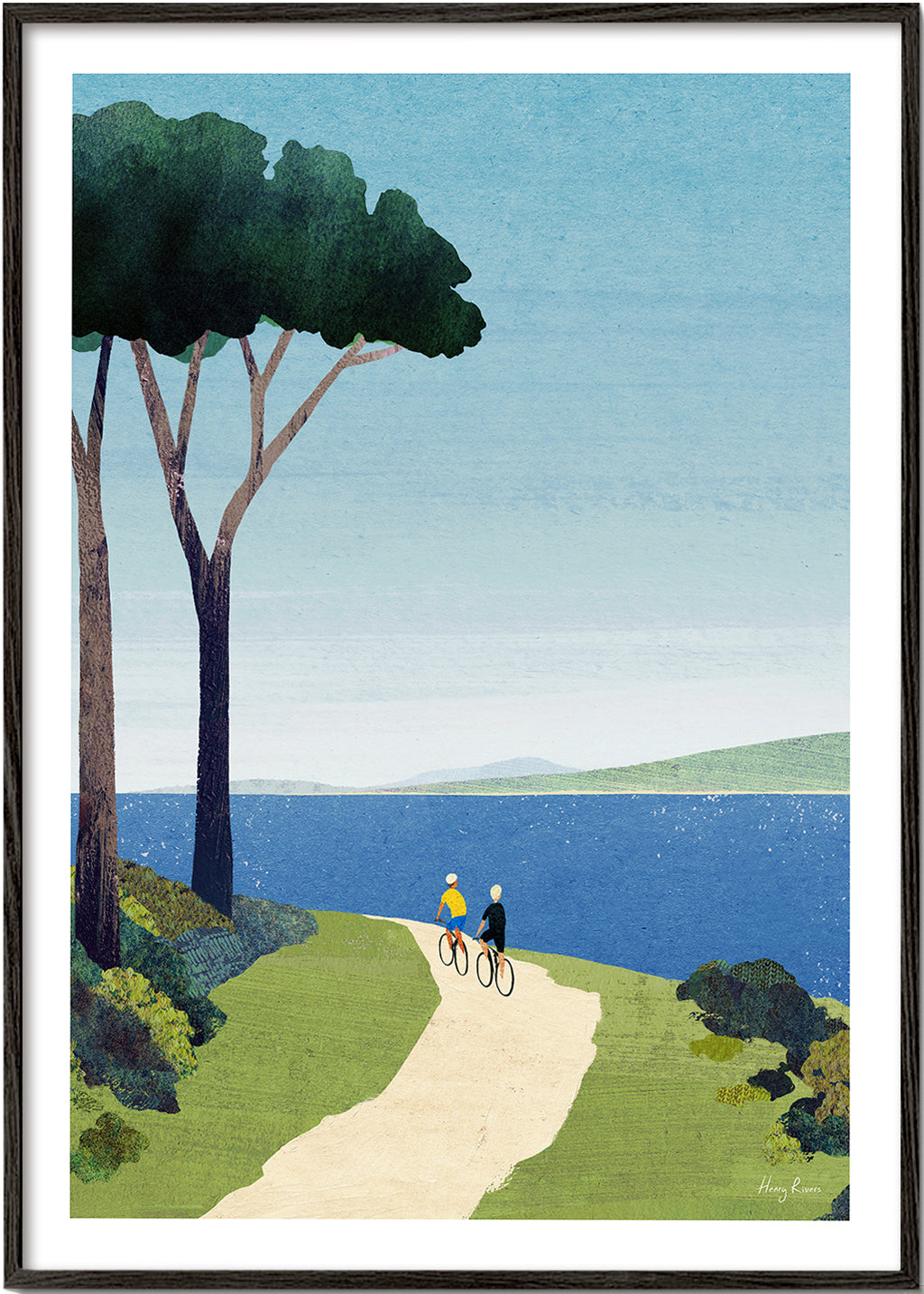 Art de paysage Cycling by the sea