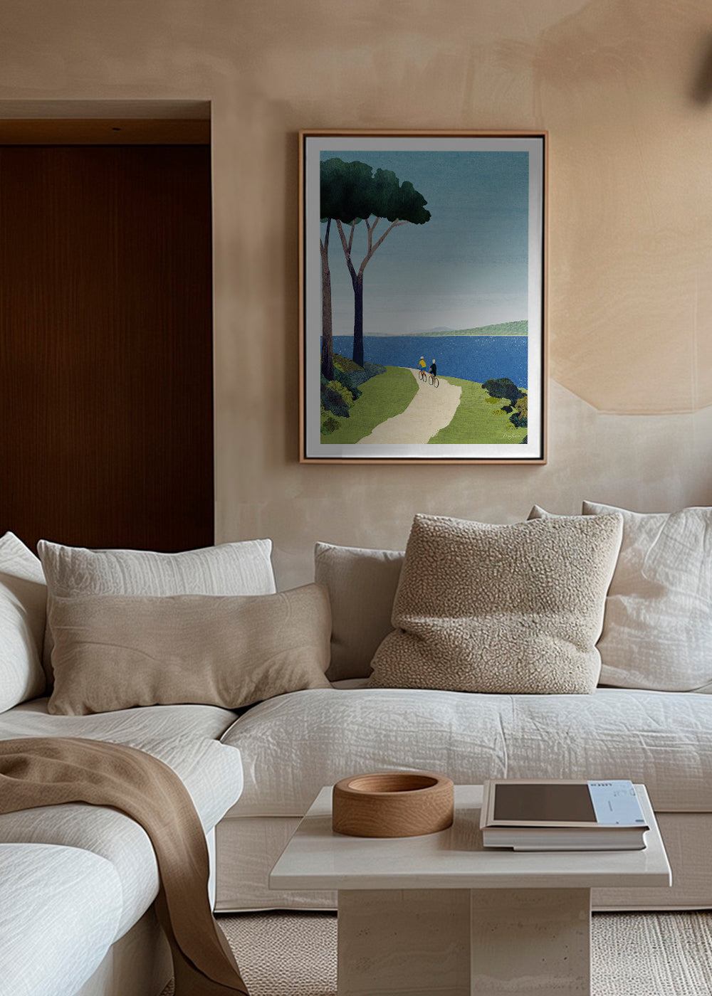 Art de paysage Cycling by the sea