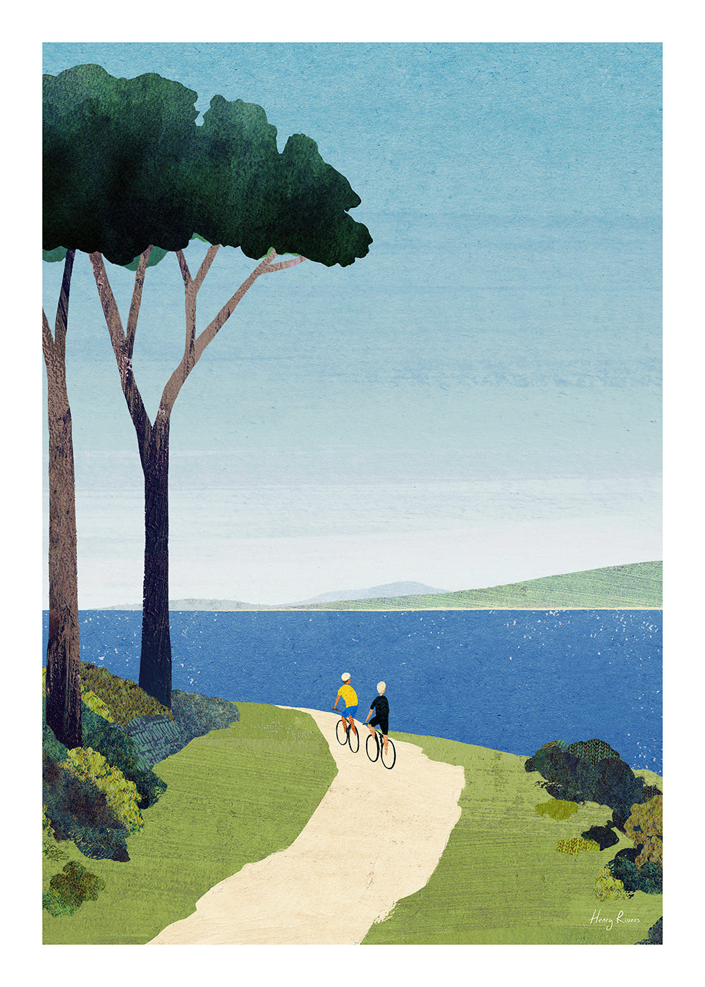 Art de paysage Cycling by the sea